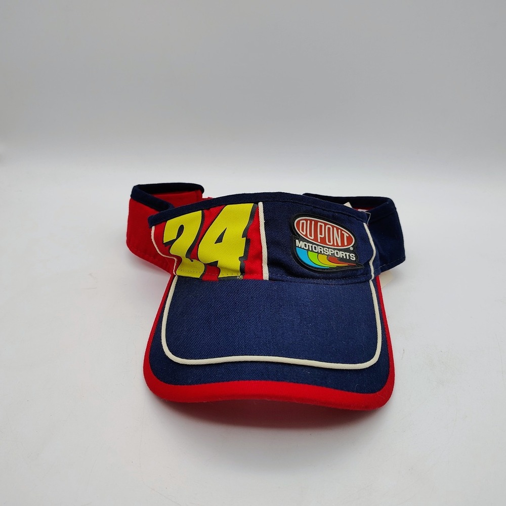 Chase Authentics Jeff Gordon #24‎ Visor Nascar Racing Cap Hat Adjustable Navy